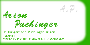 arion puchinger business card